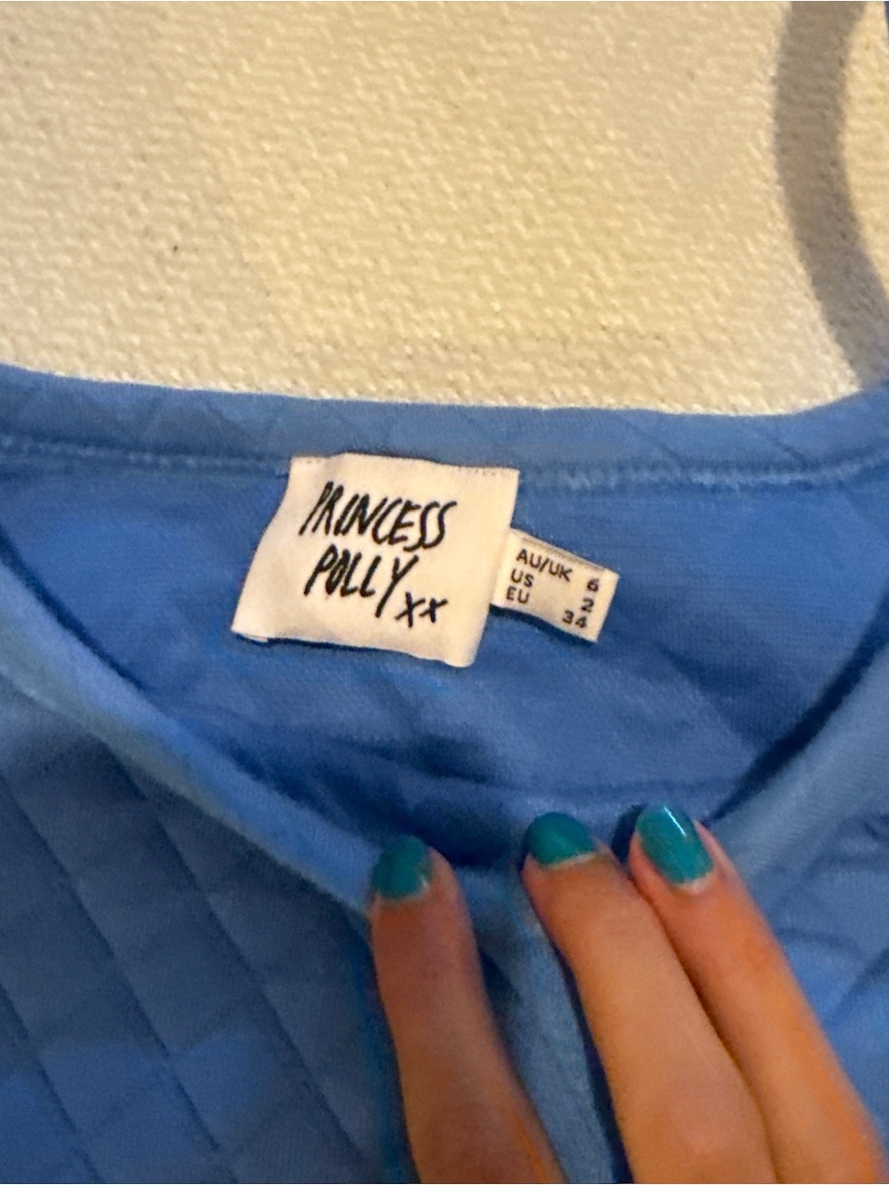 Princess Polly Light Blue Quilted Lounge Set - Picture 5 of 6